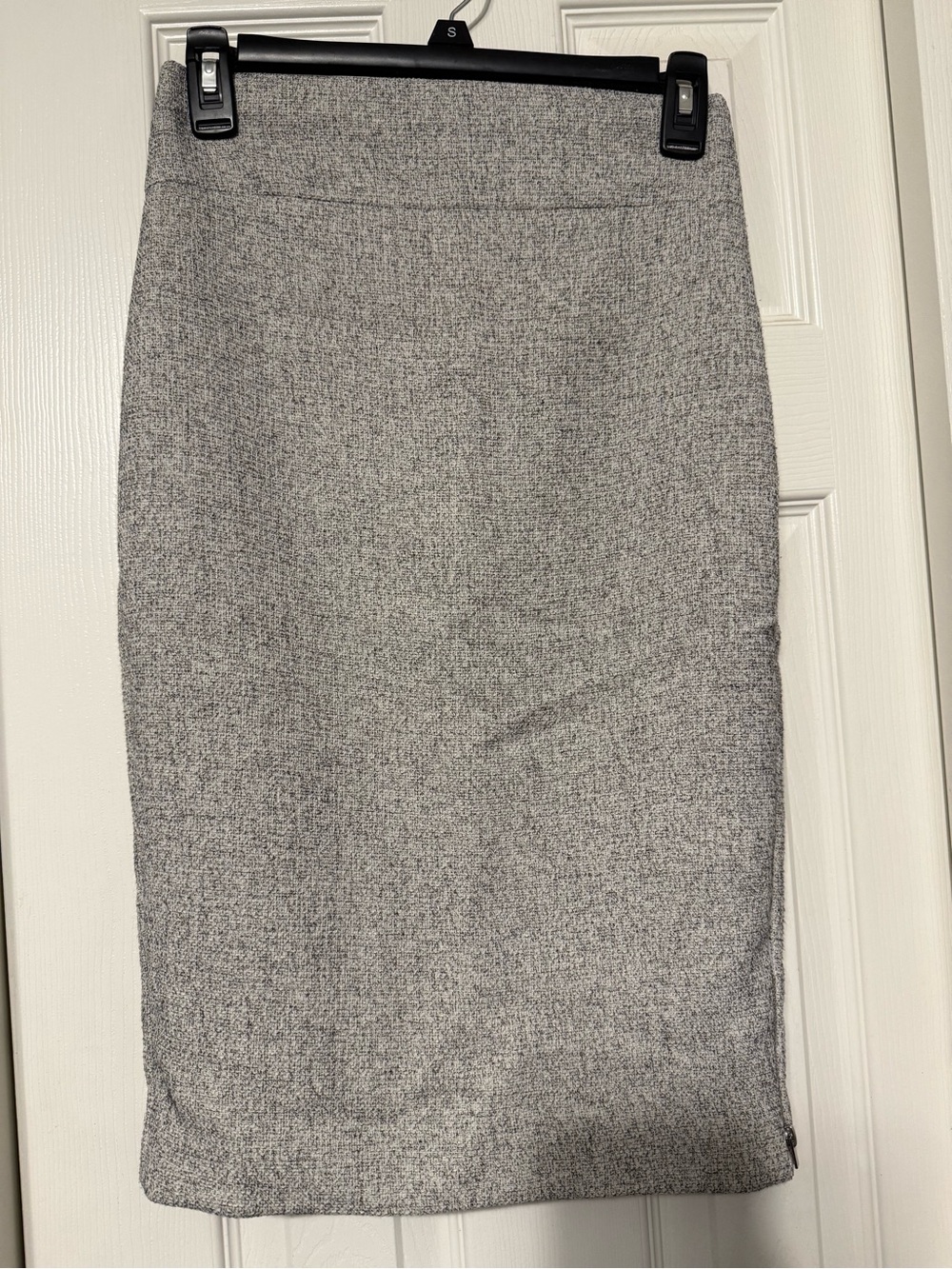 Express Gray Tweed Pencil Skirt